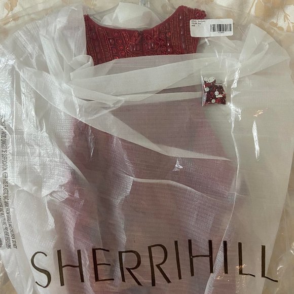 Sherri Hill Red Dress - Picture 3 of 10